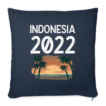 Indonesia 2022 - Sofa pillowcase 17,3'' x 17,3'' (45 x 45 cm) - navy - Front
