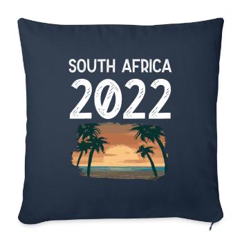 South Africa 2022 - Sofa pillowcase 17,3'' x 17,3'' (45 x 45 cm) - navy - Front