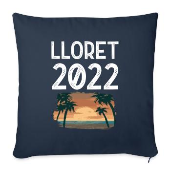 Lloret De Mar 2022 - Sofa pillowcase 17,3'' x 17,3'' (45 x 45 cm) - navy - Front