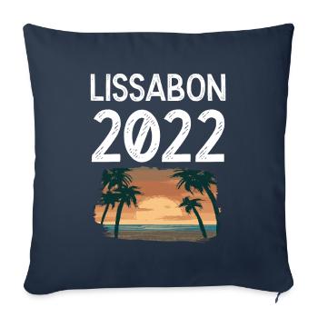 Lissabon 2022 - Sofakissenbezug 45 x 45 cm - Navy - Vorne