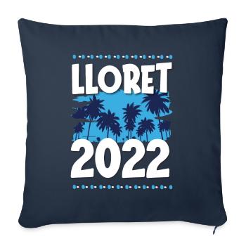 Lloret De Mar 2022 - Sofa pillowcase 17,3'' x 17,3'' (45 x 45 cm) - navy - Front
