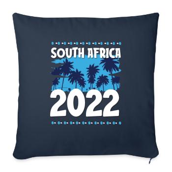 South Africa 2022 - Sofa pillowcase 17,3'' x 17,3'' (45 x 45 cm) - navy - Front