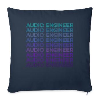 Sound Engineer Sound Engineer Retro - Sofa pillowcase 17,3'' x 17,3'' (45 x 45 cm) - navy - Front