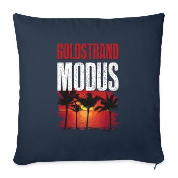 Mode Sables dorés - Housse de coussin décorative 45 x 45 cm - bleu marine - Devant