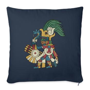 Huitzilopochtli Aztec God Aztec Mythology Maya - Sofa pillowcase 17,3'' x 17,3'' (45 x 45 cm) - navy - Front