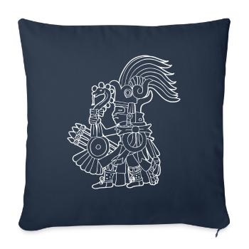 Huitzilopochtli Aztec God Aztec Mythology Maya - Sofa pillowcase 17,3'' x 17,3'' (45 x 45 cm) - navy - Front