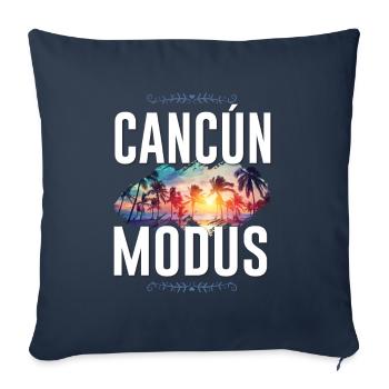 Cancun Mode - Housse de coussin décorative 45 x 45 cm - bleu marine - Devant