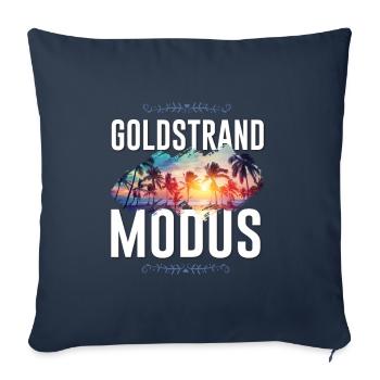 Goldstrand Modus - Sofakissenbezug 45 x 45 cm - Navy - Vorne