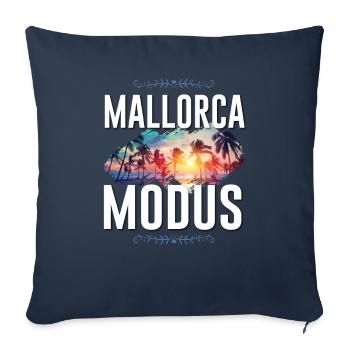 Mode Majorque - Housse de coussin décorative 45 x 45 cm - bleu marine - Devant