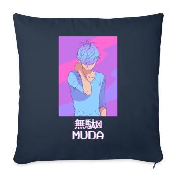 Emo Anime Young Vaporwave Aesthetic Muda Geschen - Sofa pillowcase 17,3'' x 17,3'' (45 x 45 cm) - navy - Front