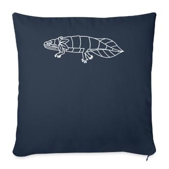 Quetzalcoatl Axolotl Aztèques Maya Ancien Inca Gesc - Housse de coussin décorative 45 x 45 cm - bleu marine - Devant