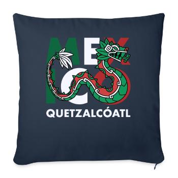 Quetzalcoatl Aztecs Maya Inca Toltec Gift - Sofa pillowcase 17,3'' x 17,3'' (45 x 45 cm) - navy - Front