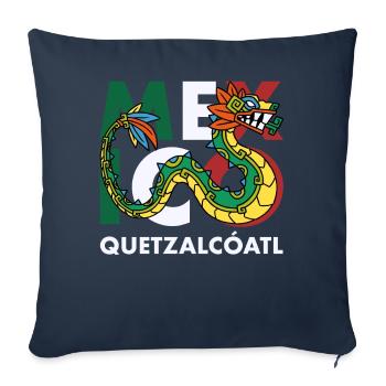Quetzalcoatl Aztecs Maya Inca Toltec Gift - Sofa pillowcase 17,3'' x 17,3'' (45 x 45 cm) - navy - Front