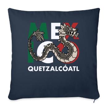 Quetzalcoatl Aztecs Maya Inca Toltec Gift - Sofa pillowcase 17,3'' x 17,3'' (45 x 45 cm) - navy - Front