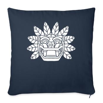 Quetzalcoatl Aztecs Feathered Snake Maya Inca - Sofa pillowcase 17,3'' x 17,3'' (45 x 45 cm) - navy - Front