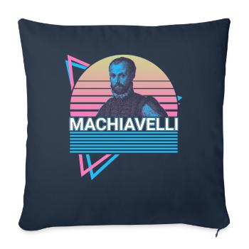 Niccolo Machiaveli The Prince Gift - Sofa pillowcase 17,3'' x 17,3'' (45 x 45 cm) - navy - Front
