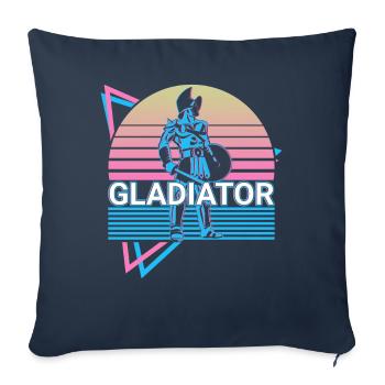 Gladiator Spartan Sparta Cadeau - Housse de coussin décorative 45 x 45 cm - bleu marine - Devant