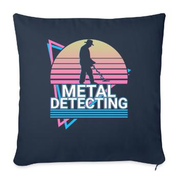 Metal Detection Metal Detector Metal Detectors Ge - Sofa pillowcase 17,3'' x 17,3'' (45 x 45 cm) - navy - Front