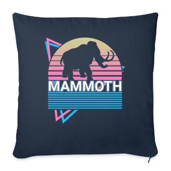 Mammut Elephant Retro Gift - Sofa pillowcase 17,3'' x 17,3'' (45 x 45 cm) - navy - Front
