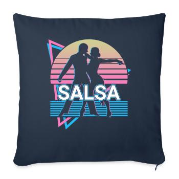 Salsa Tanzen Salsa Tänzer Retro Geschenk - Sofakissenbezug 45 x 45 cm - Navy - Vorne
