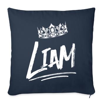 Liam - Sofa pillowcase 17,3'' x 17,3'' (45 x 45 cm) - navy - Front