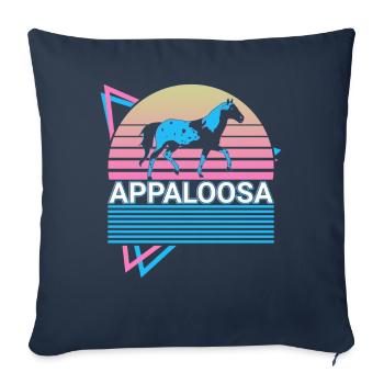 Appaloosa Pferd Retro Geschenk - Sofakissenbezug 45 x 45 cm - Navy - Vorne