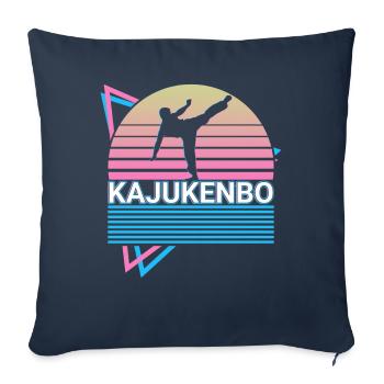 Kajukenbo Hawaiian Arts Arts Rétro Cadeau - Housse de coussin décorative 45 x 45 cm - bleu marine - Devant