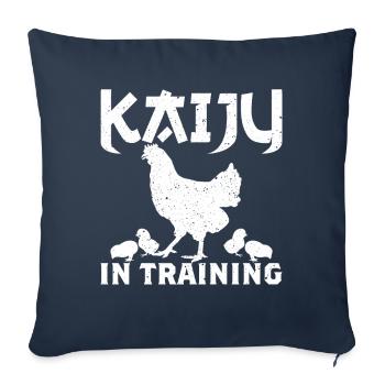 Funny Kaiju Chicken Japanese Monster Gift - Sofa pillowcase 17,3'' x 17,3'' (45 x 45 cm) - navy - Front