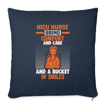 Pflegerin NICU nurse NICU Krankenschwester - Sofa pillowcase 17,3'' x 17,3'' (45 x 45 cm) - navy - Front