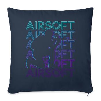 Airsoft Retro Gift - Sofa pillowcase 17,3'' x 17,3'' (45 x 45 cm) - navy - Front