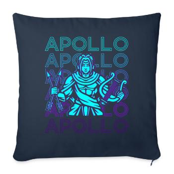 Apollo Greek God Ancient Greece Retro - Sofa pillowcase 17,3'' x 17,3'' (45 x 45 cm) - navy - Front