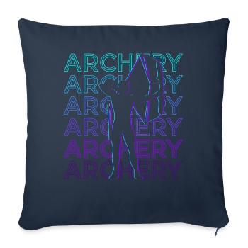 Archery Archer Retro Gift - Sofa pillowcase 17,3'' x 17,3'' (45 x 45 cm) - navy - Front