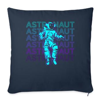 Astronaut Retro Gift - Sofa pillowcase 17,3'' x 17,3'' (45 x 45 cm) - navy - Front