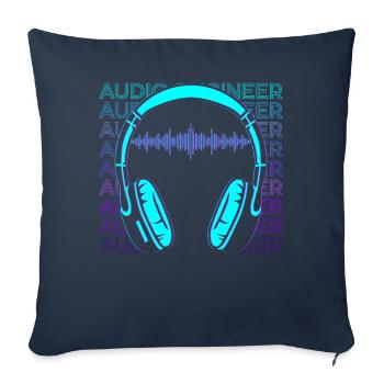 Sound Engineer Sound Engineer Retro Gift - Sofa pillowcase 17,3'' x 17,3'' (45 x 45 cm) - navy - Front