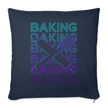Baking Baker Baking Retro Gift - Sofa pillowcase 17,3'' x 17,3'' (45 x 45 cm) - navy - Front