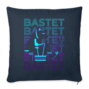 Bastet Ägyptische Göttin Ägyptische Katze Altes Äg - Sofakissenbezug 45 x 45 cm - Navy - Vorne
