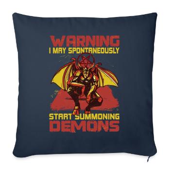 Lustiges Kult-Okkult-Geschenk - Sofakissenbezug 45 x 45 cm - Navy - Vorne