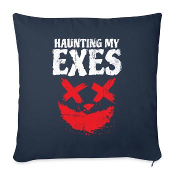 Conception d’Halloween pour la fête d’Halloween - Housse de coussin décorative 45 x 45 cm - bleu marine - Devant