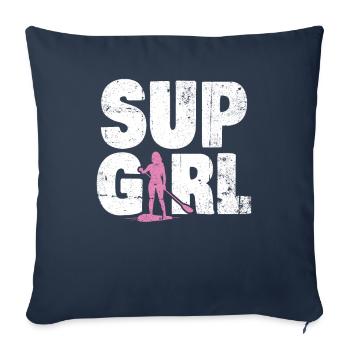 Sup Stand Up Paddle Design Sup Board Paddeln - Sofa pillowcase 17,3'' x 17,3'' (45 x 45 cm) - navy - Front