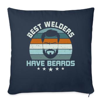 Funny Welder Welder Gift - Sofa pillowcase 17,3'' x 17,3'' (45 x 45 cm) - navy - Front