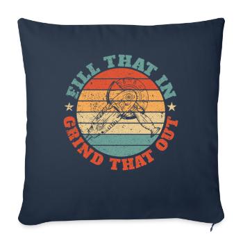 Funny Welder Welding Retro Gift - Sofa pillowcase 17,3'' x 17,3'' (45 x 45 cm) - navy - Front