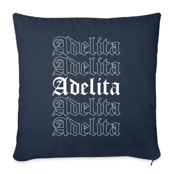 La Adelita Goth Mexican Soldier Gift - Sofa pillowcase 17,3'' x 17,3'' (45 x 45 cm) - navy - Front