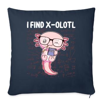 Lustige Mathematik Kawaii Axolotl Mathematik Gesch - Sofakissenbezug 45 x 45 cm - Navy - Vorne