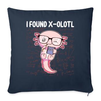 Drôles Mathématiques Kawaii Axolotl Mathématiques Gesch - Housse de coussin décorative 45 x 45 cm - bleu marine - Devant