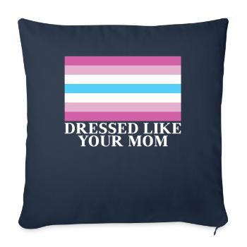 Cadeau De drapeau Femboy - Housse de coussin décorative 45 x 45 cm - bleu marine - Devant