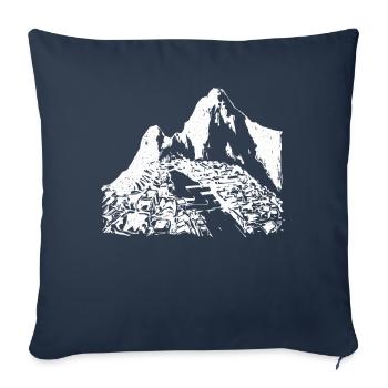 Machu Picchu Peru Inca Gift - Sofa pillowcase 17,3'' x 17,3'' (45 x 45 cm) - navy - Front