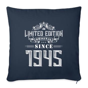 1945 limited edition - Sofa pillowcase 17,3'' x 17,3'' (45 x 45 cm) - navy - Front