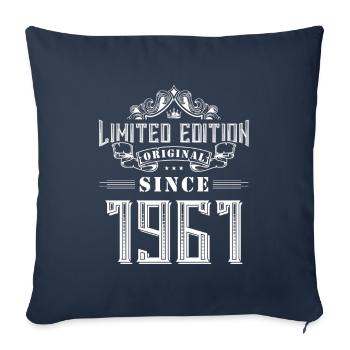 1961 limited edition - Sofa pillowcase 17,3'' x 17,3'' (45 x 45 cm) - navy - Front