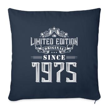 1975 limited edition - Sofa pillowcase 17,3'' x 17,3'' (45 x 45 cm) - navy - Front