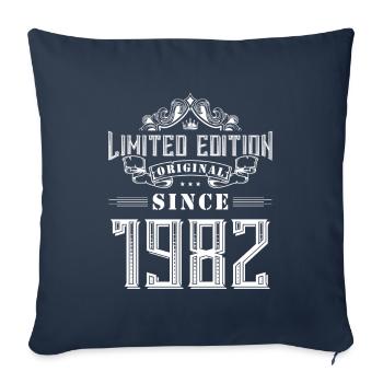 1982 limited edition - Sofa pillowcase 17,3'' x 17,3'' (45 x 45 cm) - navy - Front